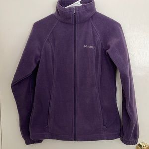Columbia Purple Fleece Zip Up Jacket